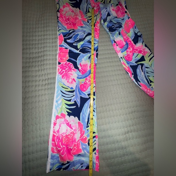 Lilly Pulitzer Women's Madeira Pants High Tide Navy Tropic Multi Size 2. VGUC - Picture 5 of 14